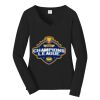 Ladies Long Sleeve Fan Favorite V Neck Tee Thumbnail