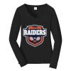 Ladies Long Sleeve Fan Favorite V Neck Tee Thumbnail
