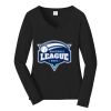 Ladies Long Sleeve Fan Favorite V Neck Tee Thumbnail