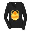 Ladies Long Sleeve Fan Favorite V Neck Tee Thumbnail