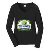 Ladies Long Sleeve Fan Favorite V Neck Tee Thumbnail