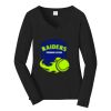 Ladies Long Sleeve Fan Favorite V Neck Tee Thumbnail
