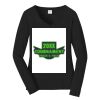 Ladies Long Sleeve Fan Favorite V Neck Tee Thumbnail