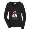 Ladies Long Sleeve Fan Favorite V Neck Tee Thumbnail