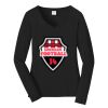 Ladies Long Sleeve Fan Favorite V Neck Tee Thumbnail