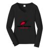 Ladies Long Sleeve Fan Favorite V Neck Tee Thumbnail