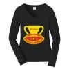 Ladies Long Sleeve Fan Favorite V Neck Tee Thumbnail