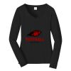 Ladies Long Sleeve Fan Favorite V Neck Tee Thumbnail