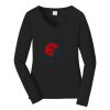 Ladies Long Sleeve Fan Favorite V Neck Tee Thumbnail