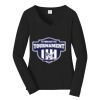 Ladies Long Sleeve Fan Favorite V Neck Tee Thumbnail