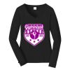 Ladies Long Sleeve Fan Favorite V Neck Tee Thumbnail