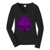 Ladies Long Sleeve Fan Favorite V Neck Tee Thumbnail