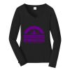 Ladies Long Sleeve Fan Favorite V Neck Tee Thumbnail