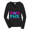 Ladies Long Sleeve Fan Favorite V Neck Tee Thumbnail