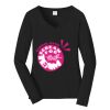 Ladies Long Sleeve Fan Favorite V Neck Tee Thumbnail