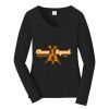 Ladies Long Sleeve Fan Favorite V Neck Tee Thumbnail