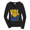 Ladies Long Sleeve Fan Favorite V Neck Tee Thumbnail
