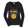 Ladies Long Sleeve Fan Favorite V Neck Tee Thumbnail