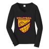 Ladies Long Sleeve Fan Favorite V Neck Tee Thumbnail