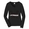 Ladies Long Sleeve Fan Favorite V Neck Tee Thumbnail