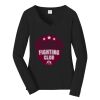 Ladies Long Sleeve Fan Favorite V Neck Tee Thumbnail