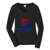 Ladies Long Sleeve Fan Favorite V Neck Tee Thumbnail