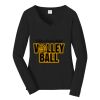 Ladies Long Sleeve Fan Favorite V Neck Tee Thumbnail