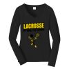 Ladies Long Sleeve Fan Favorite V Neck Tee Thumbnail