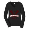 Ladies Long Sleeve Fan Favorite V Neck Tee Thumbnail