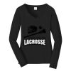 Ladies Long Sleeve Fan Favorite V Neck Tee Thumbnail