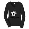 Ladies Long Sleeve Fan Favorite V Neck Tee Thumbnail