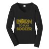 Ladies Long Sleeve Fan Favorite V Neck Tee Thumbnail