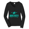 Ladies Long Sleeve Fan Favorite V Neck Tee Thumbnail