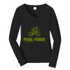Ladies Long Sleeve Fan Favorite V Neck Tee Thumbnail