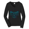 Ladies Long Sleeve Fan Favorite V Neck Tee Thumbnail