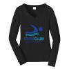 Ladies Long Sleeve Fan Favorite V Neck Tee Thumbnail