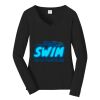 Ladies Long Sleeve Fan Favorite V Neck Tee Thumbnail
