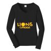 Ladies Long Sleeve Fan Favorite V Neck Tee Thumbnail