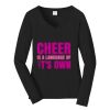 Ladies Long Sleeve Fan Favorite V Neck Tee Thumbnail