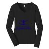 Ladies Long Sleeve Fan Favorite V Neck Tee Thumbnail